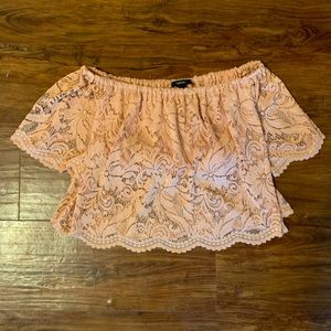 NWOT Forever 21 Lace Off-the-Shoulder top
